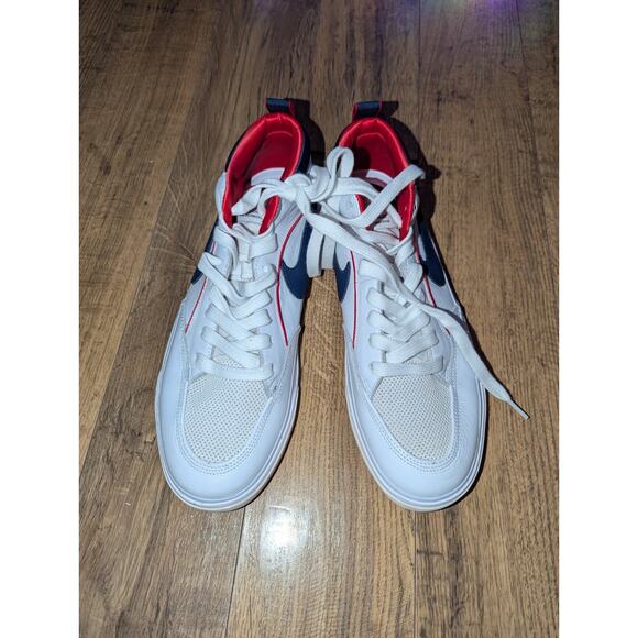 Nike React Leo SB Size 11 White Midnight Navy FD0268-100 - Picture 4 of 9